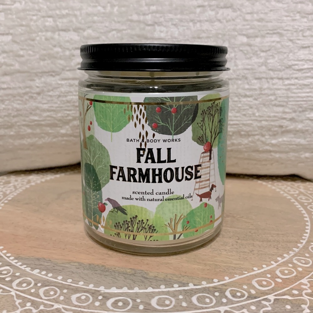 Fall Farmhouse Bath and Body Works Candle Single Wick